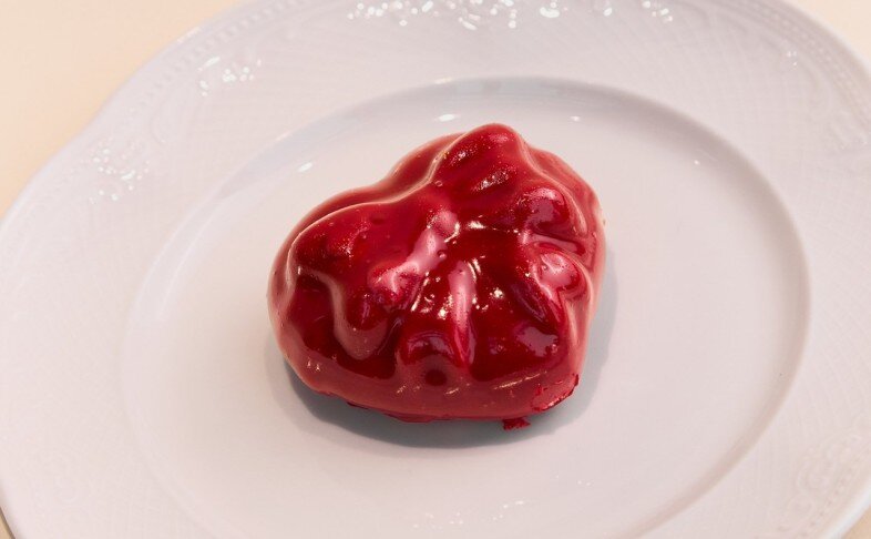 Муссовое пирожное "Сердце"