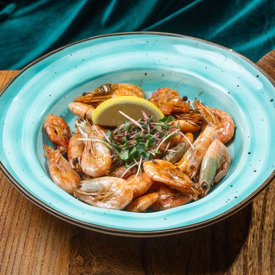 Жареные креветки S