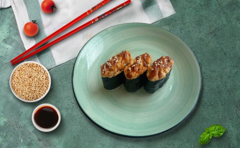 Суши Запеченная креветка 3 шт