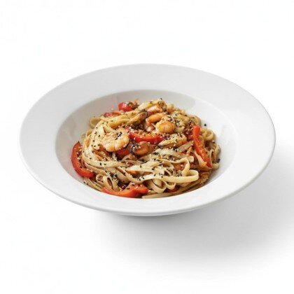 WOK с креветками