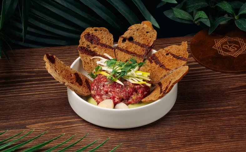 Тар тар из мраморной говядины