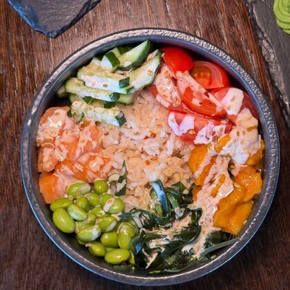 Поке с лососем