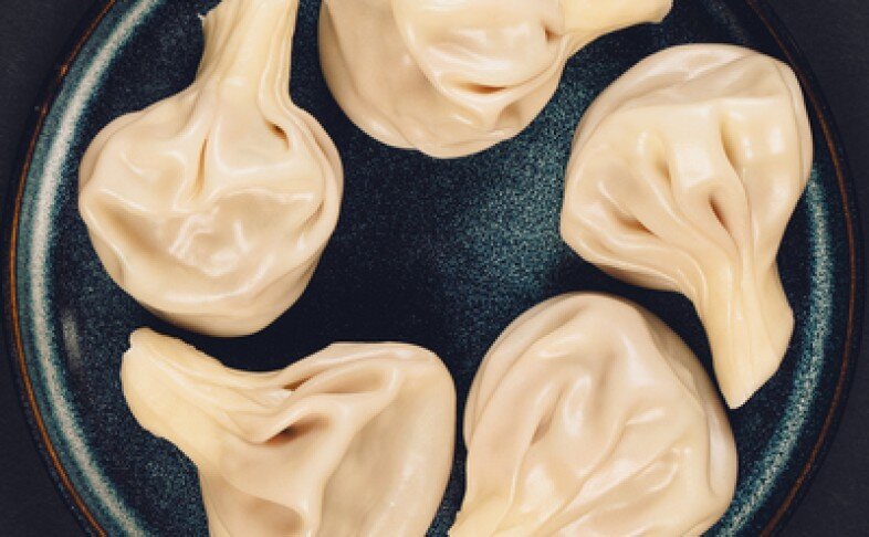 Хинкали со свининой и говядиной