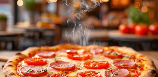 Пицца с ветчиной 25 см