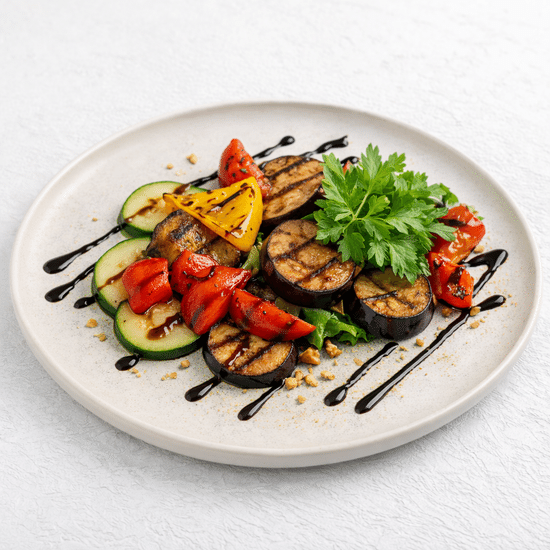 Салат с запечёнными овощами