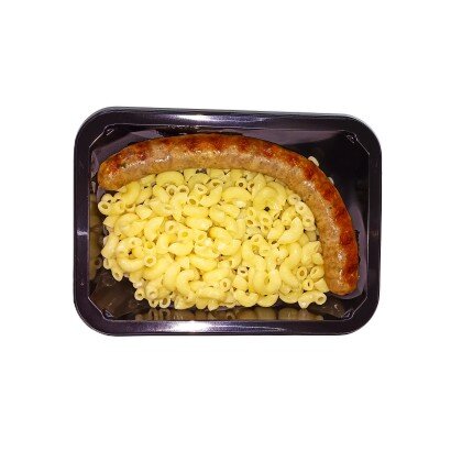 (з)Колбаска хопвурст с макарошками в сливочном масле