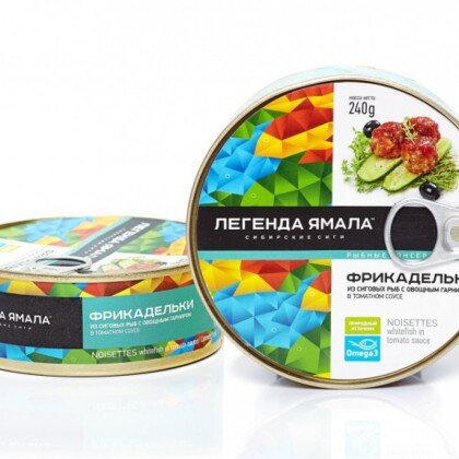 Фрикадельки из сиговых рыб с овощн. гарниром в том. соусе 227 гр