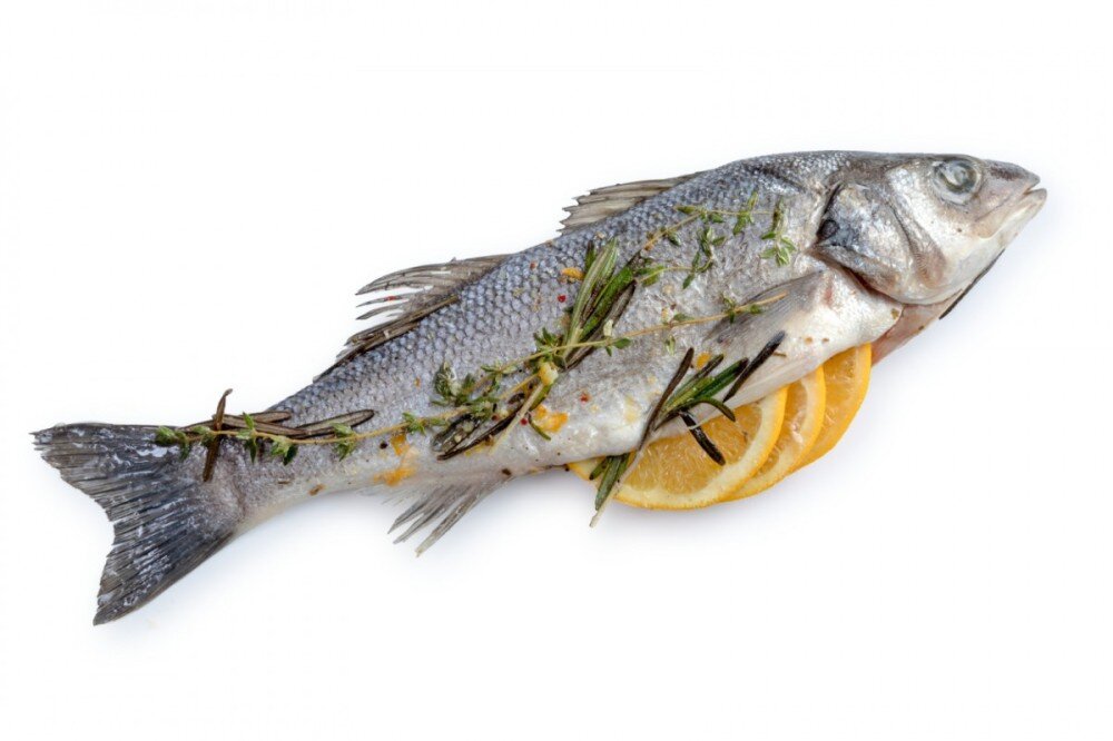 Сибас в цитрусовом маринаде, кг