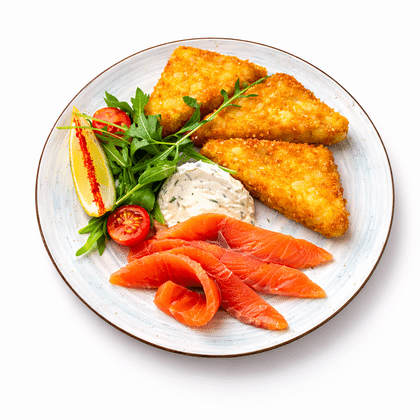 Картофельные драники с форелью, 230 г