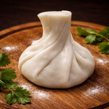 Хинкали с сыром и зеленью