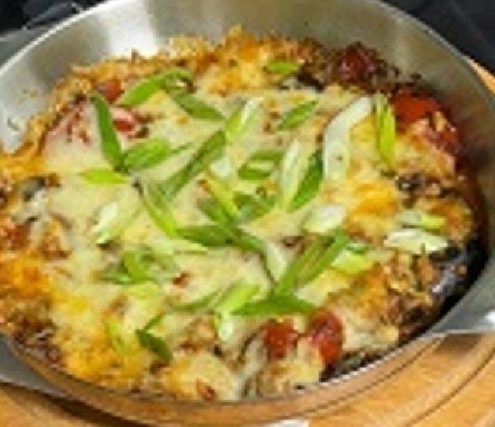 Овощное рагу запеченное с сыром
