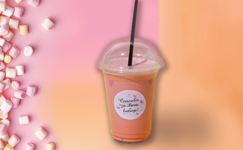 Молочный Коктейль Клубнично-банановый