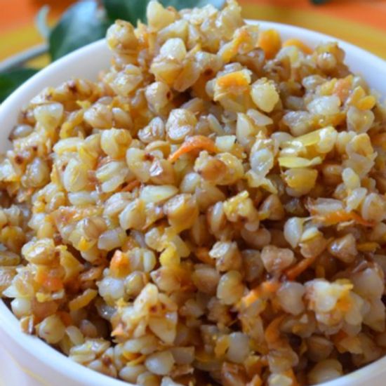 Греча с овощами (вес 150гр)