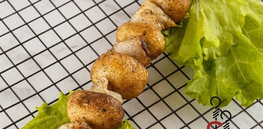 Грибы на гриле