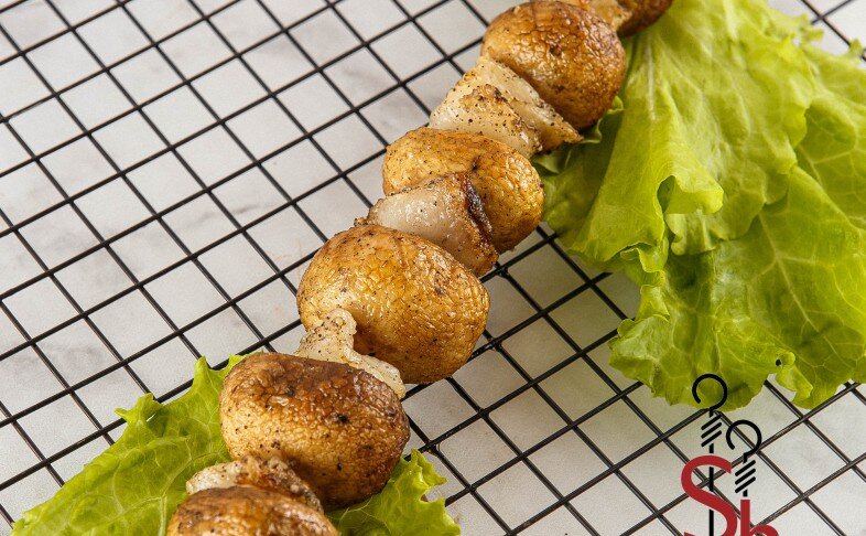 Грибы на гриле