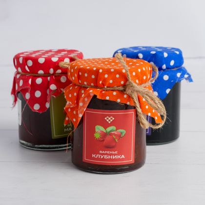 Варенье клубничное 250гр штучка