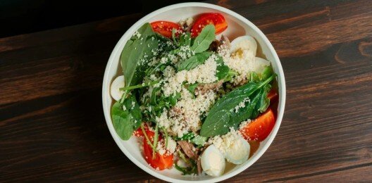 Салат с говяжьим языком