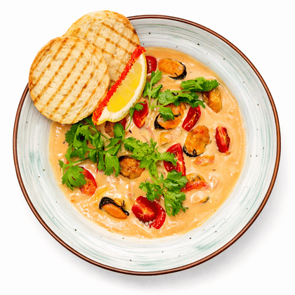 Мясо мидий в устричном соусе, 250 р