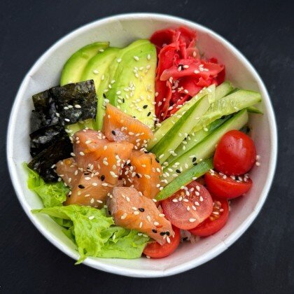 Поке с лососем