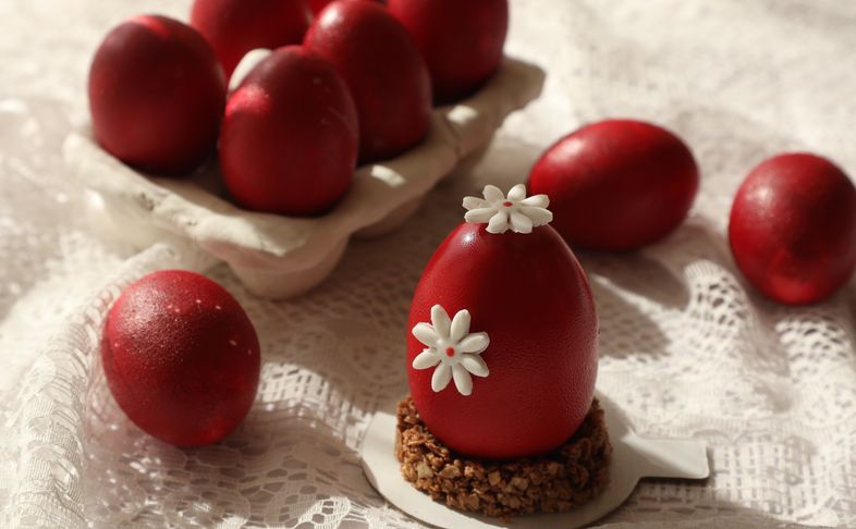 Муссовое пирожное "Пасхальное яйцо"