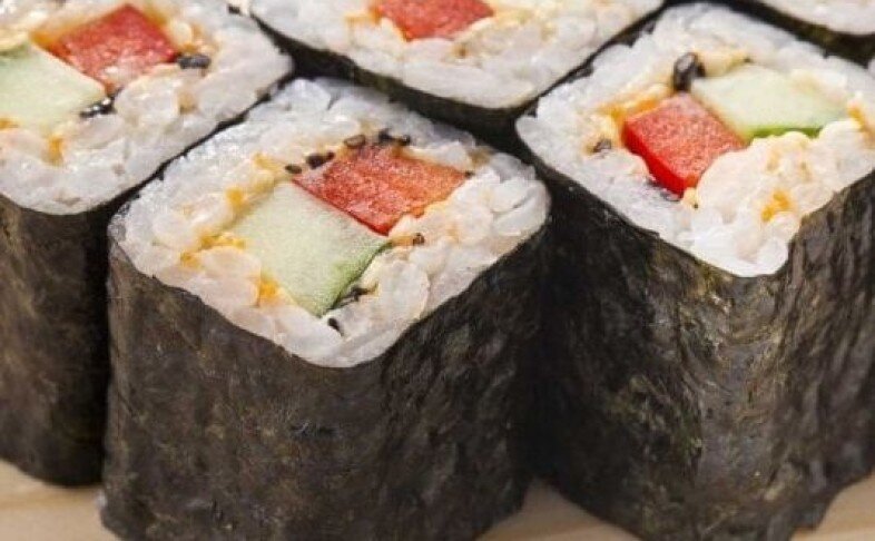 Мини ролл с овощами