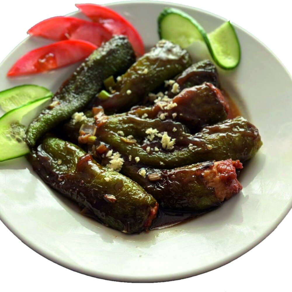 Острый перец фаршированный мясом