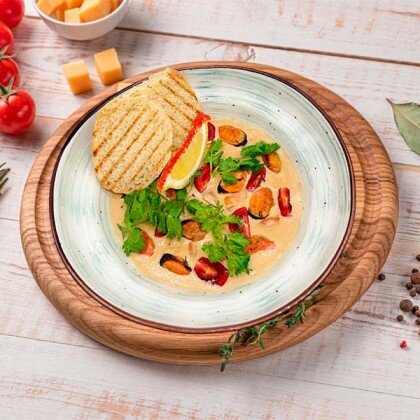 Мясо мидий в устричном соусе, 250 р