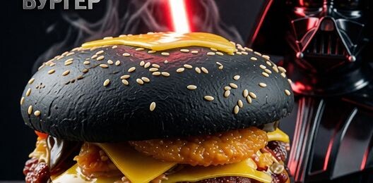 Дарт Вейдер черный бургер