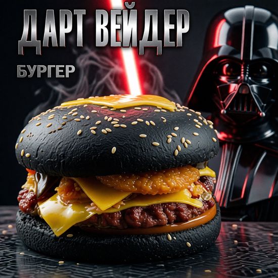 Дарт Вейдер черный бургер