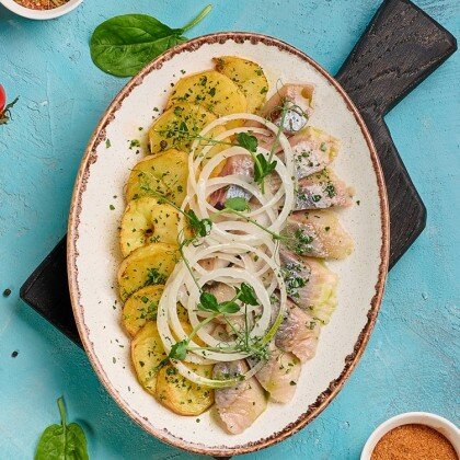 Сельдь с картофелем