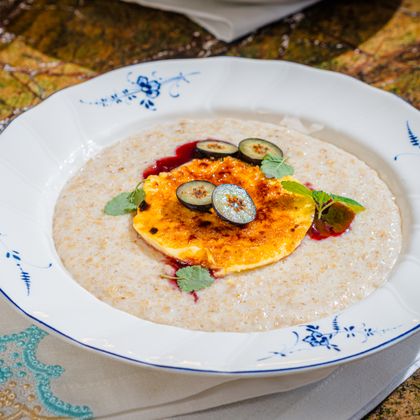 Овсяная каша с крем-брюле