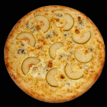 Пицца "Сырная с грушей"  (с сыром с голубой плесенью)