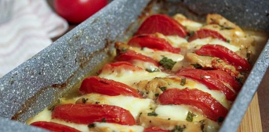 Куриное филе с помидор. запечен.