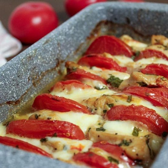 Куриное филе с помидор. запечен.