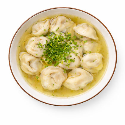 Пельмени с бульоном, 350г