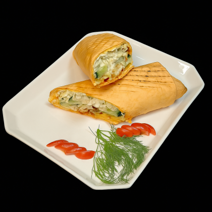 Шаурма с наггетсами и сыром