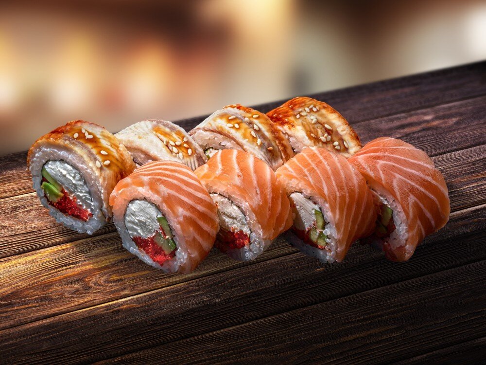 Ассорти из сливочных роллов