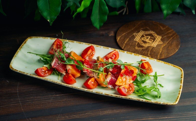 Ассорти татаки из лосося и тунца