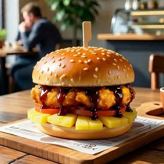 Гавайский солнечный бургер