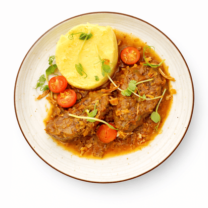 Говяжьи щечки с пюре, 250 г