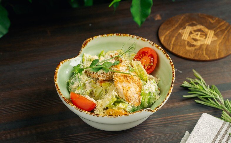 Цезарь "ХБ" с королевскими креветками