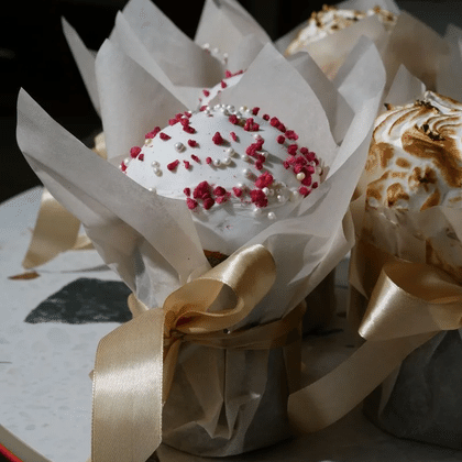 Кулич с ванильным кремом