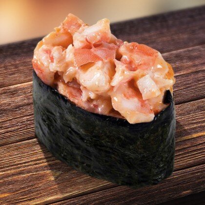 Острые суши с креветкой