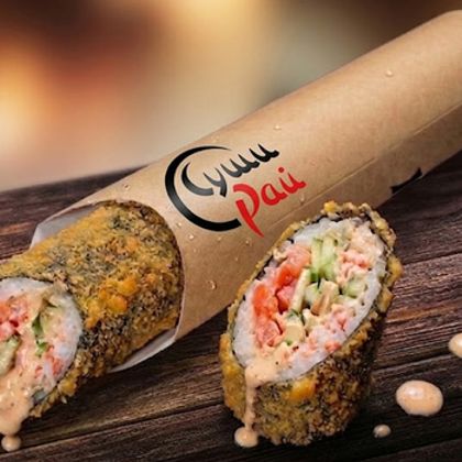 Японская шаверма в темпуре со снежным крабом