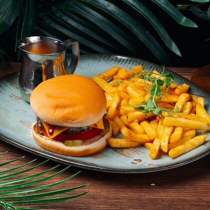 Сырный бургер