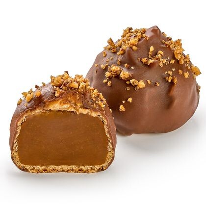 Профитроли с варёной сгущёнкой