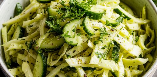 Салат Капуста с огурцом (овощной)