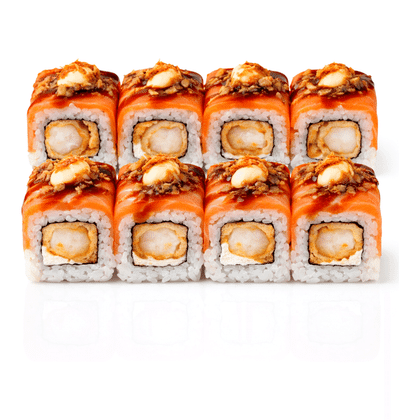 Филадельфия с Лососем и Креветкой, 8 шт (240 г)