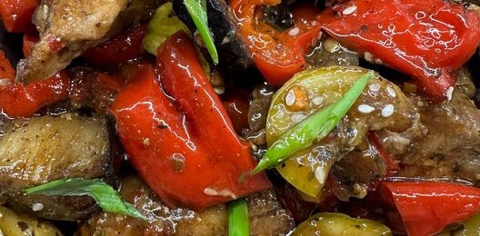 Свинина с овощами