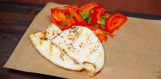 Стейк из кальмара